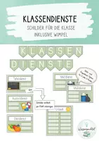 Vorschau - Anderer Materialtyp - Klassendienste inklusive Wimpel - Deckblatt