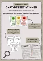 Vorschau - Präsentationen/Tafelbilder - Digitale Grundbildung: Was kann ich teilen? Kartenmaterial Privatsphäre - Deckblatt