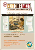 Vorschau - Unterrichtsreihen - KI, Social Media & Medien - Wachsendes Materialpaket - dreifach / vierfach differenziert - Seite 1
