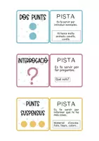 Vista previa - Tarjetas / Manipulativos - Pistes signes de puntuació - página 1