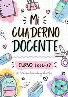 Vista previa - Para docentes: organización, planificación y formación - _CUADERNO DOCENTE 2026-27 (1) - Portada