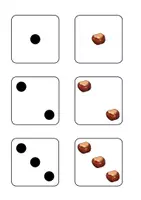 Vorschau - Spiele - Würfelbilder erkennen, Würfelkarten Kastanien, Herbst, ZR 6 - Seite 3