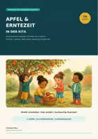 Vorschau - Stundenentwürfe - Apfel & Erntezeit in der Kita – 20 Herbst-Angebote, Praxiskarten & Vorlagen - Deckblatt