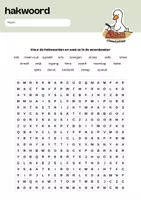 Voorbeeld - Woordzoeker: Spelling categorieën groep 4 ✏️ - Pagina 1