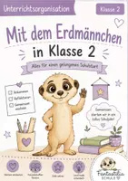 Vorschau - Arbeitsblätter - Schulstart Klasse 2 Miniheft mit Erdmännchen zum Ankommen - Deckblatt