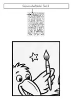 Vorschau - Arbeitsblätter - Gemeinschaftsbild Krähe / Rabe | Kunstunterricht | Klassendeko - Seite 3