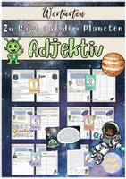 Vorschau - Arbeitsblätter - Adjektive (Wortarten, Klasse 5-6) - Deckblatt