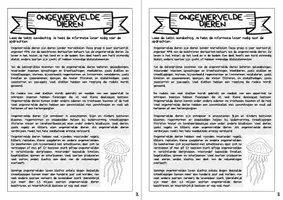 Voorbeeld - Onderzoeksboekje - Ongewervelde dieren - Biologie - Pagina 3