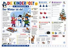 Vorschau - Arbeitsblätter - Kinderpost, Winter, Klasse 1, Lesen, Rechnen - Seite 1