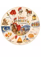 Vorschau - Bildkarten - Sankt Martin Legekreis – Martinsfest & Laternenfest | Kita, Kindergarten & Vorschule - Seite 3