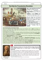 Vorschau - Arbeitsblätter - Ende Französische Revolution Arbeitsblatt | Robespierre Napoleon Klasse 7 8 | AB8 - Seite 1