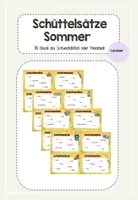 Vorschau - Fördermaterial/Inklusion - Schüttelsätze Sommer - Sätze bilden - Deckblatt