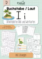 Vorschau - Arbeitsblätter - Buchstabeneinführung Ii - Arbeitsblätter, Bild- & Wortkarten - Laut I - Deckblatt