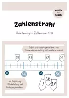 Vorschau - Präsentationen/Tafelbilder - Zahlenstrahl bis 100 - Deckblatt