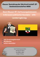 Vorschau - Klassenarbeiten - Sowi-Klausur EF: Verfassungsinstanzen & Grenzen politischen Handelns – AfD-Landesregierung - Deckblatt
