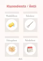 Vorschau - Poster - Klassendienste / Ämtli - Deckblatt