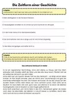 Vorschau - Arbeitsblätter - AB - Die Zeitform einer Geschichte - Seite 1