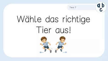 Vorschau - Präsentationen/Tafelbilder - Blitzlesen mit Bewegung: Tiere 7 - Seite 2