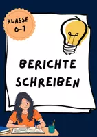 Vorschau - Arbeitsblätter - Schreibhilfe Berichte schreiben - Deckblatt