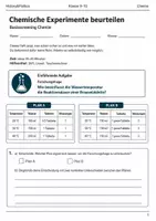 Vorschau - Arbeitsblätter - Basisscreening Chemie Experimente Klasse 9–10 - Deckblatt