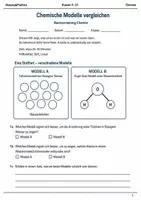 Vorschau - Arbeitsblätter - Chemische Modelle Basisscreening Chemie Klasse 9–10 - Deckblatt