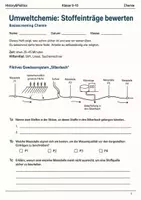 Vorschau - Arbeitsblätter - Umweltchemie Basisscreening Chemie Klasse 9–10 - Deckblatt