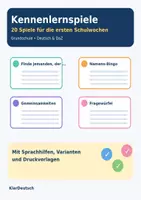 Vorschau - Arbeitsblätter - 20 Kennenlernspiele zum Schulstart - Seite 1