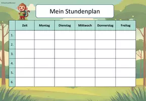 Vorschau - Arbeitsblätter - Stundenplan für eine Affenklasse - Seite 2