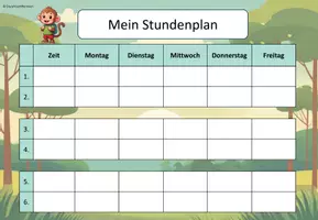 Vorschau - Arbeitsblätter - Stundenplan für eine Affenklasse - Seite 3