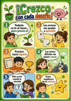 Vista previa - Decoración del aula - Póster Mentalidad de Crecimiento para Primaria - página 1