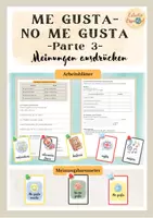Vorschau - Unterrichtsreihen - (No) me gusta – Meinungen zu Schulfächern (A1/A2), asignaturas - Deckblatt