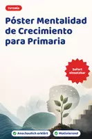 Vista previa - Decoración del aula - Póster Mentalidad de Crecimiento para Primaria - Portada