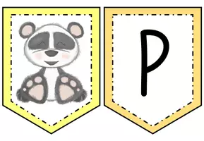 Vorschau - Poster - Pandaklasse - Wimpelkette - Seite 1