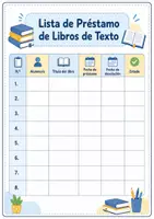 Vista previa - Para docentes: organización, planificación y formación - Schulbuch Ausleihliste – Vorlage – Lehrermaterial - Portada