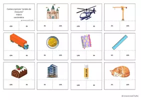 Aperçu - Apprentissages en autonomie - 35 Cartes à pinces mesures ( cm/m) - Page de couverture