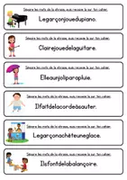 Aperçu - Feuilles d'exercices - Séparer les mots des phrases - Page de couverture