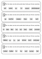 Aperçu - Feuilles d'exercices - Remettre des phrases dans l'ordre - Page 3