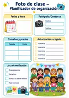 Vista previa - Para docentes: organización, planificación y formación - Foto de clase – Planificador de organización – Material docente - Portada