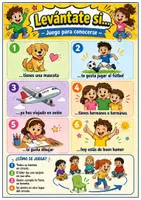 Vista previa - Decoración del aula - Levántate si – Juego para conocerse – Tutoría - Portada