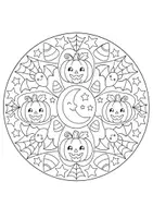 Vorschau - Mal- und Bastelvorlagen - Halloween Mandala Klasse 1, Klasse 2, Klasse 3, Klasse 4 | Differenzierte Ausmalbilder für die Grundschule Kunst (Freebie) - Seite 3