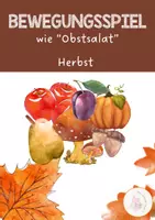 Vorschau - Spiele - Bewegungsspiel Herbst - Deckblatt