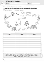 Vorschau - Arbeitsblätter - Artikeltraining DaZ – Schule: Hören, Lesen, Schreiben, Sprechen, Rätseln - Seite 3