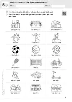 Vorschau - Arbeitsblätter - Artikeltraining DaZ – Sport und Freizeit: Hören, Lesen, Schreiben, Sprechen, Rätseln - Seite 2