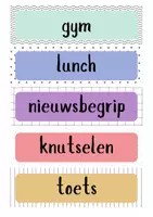 Voorbeeld - Pastel dagritmekaarten + plan kaarten - Pagina 2