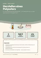 Vorschau - Experimente - Polyester herstellen – Chemie Oberstufe - Seite 1