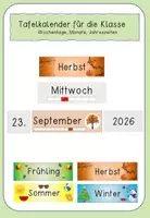 Vorschau - Präsentationen/Tafelbilder - Tafelkalender für die Klasse - Deckblatt