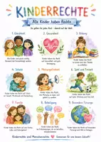 Vorschau - Arbeitsblätter - Lernplakat + Arbeitsblatt "Kinderrechte" + Onlineübung & MP3 + Infografik - Deckblatt