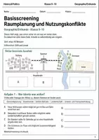 Vorschau - Arbeitsblätter - Raumplanung Basisscreening Klasse 9–10 - Deckblatt