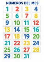 Vista previa - Decoración del aula - Calendario diario y tiempo atmosférico – Tarjetas manipulables – Educación Infantil - página 2