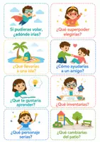 Vista previa - Tarjetas / Manipulativos - Pregunta del día – Tarjetas de conversación – Educación Infantil - página 1